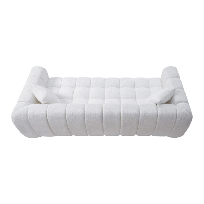 Canapé Marshmallow Cloud Compressed, Boucle blanc
