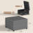 Tufted Storage Ottoman Bench, Dark Grey-555353314