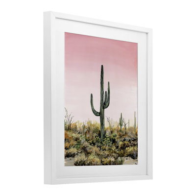 Saguaro Glow Cactus, impression sous verre, conception de Georgie Harrison