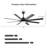 52 Inch Smart Ceiling Fan with Light, Modern Black Ceiling Fan with 8 ABS Blades, 6 Speeds DC Motor, Voice Control Compatible with Alexa & Google Home, Dimmable LED Ceiling Fan for Bedroom Living Room Patio Kitchen-122097850