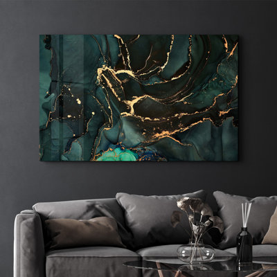 Peinture élégante en verre trempé de 27,6 po x 43,3 po | 100% verre trempé, épaisseur: 0,16 pouce | Œuvre imprimée UV, parfaite pour la décoration intérieure et les intérieurs modernes, des visuels époustouflants pour toute pièce