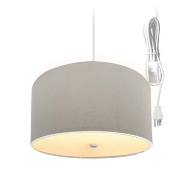Luminaire suspendu tambour 2 lumières Hilmir