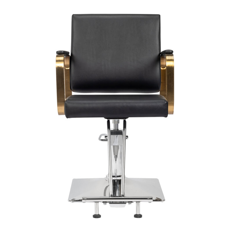 Fauteuil de salon pivotant en similicuir Kriselle, Noir