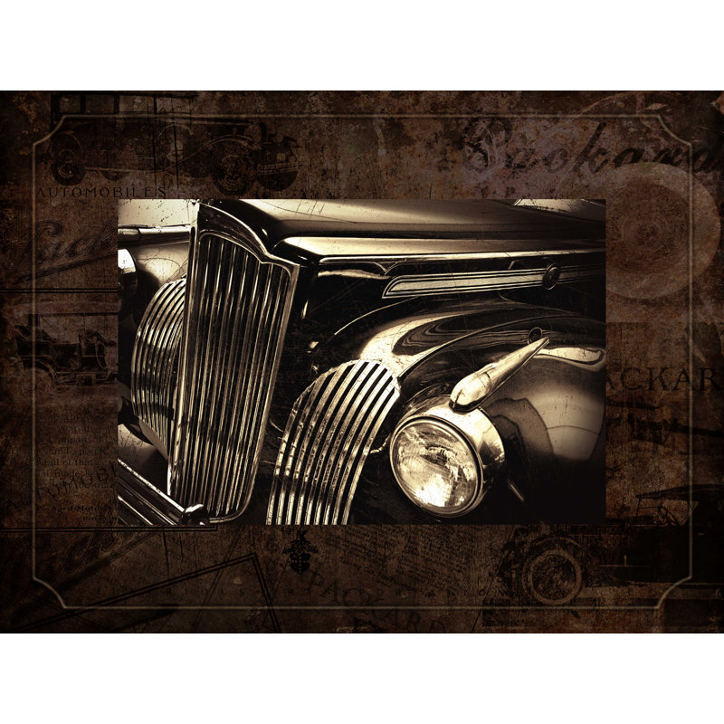 Vintage Packard - impression sur toile tendue, H 12 po x l 16 po