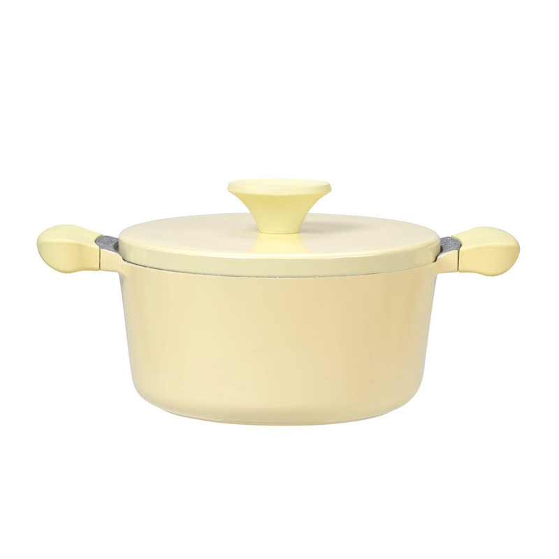 Randy Standard Pot with Lid, Yellow