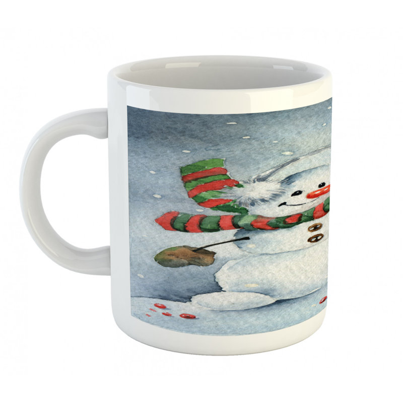 Grande tasse à café bonhomme de neige