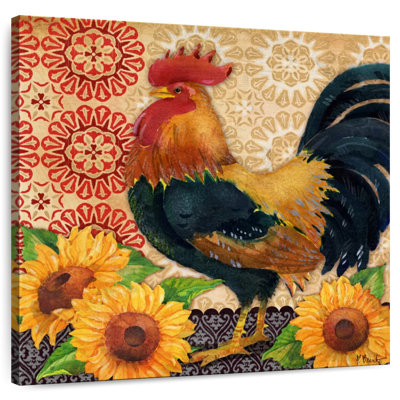 Brampt Roosters And Sunflowers II