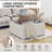 Farmhouse 34.6" Lift Top Coffee Table With Storage, Square Coffee Table With Large Hidden Storage Compartment And Hydraulic Gas Rod, Large Square Coffee Table For Living Room-401667526
