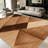 1PC Geometric Herringbone Wood Grain area rugs for Living Room, Soft and Comfortable, Suitable for all seasons, easy-to-maintain, machine washable Indoor floor mat, Under Table Farmhouse suitable for dining room, bedroom, entryway, home office,-129886312
