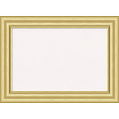 Sophia Gold Framed Corkboard, White Cork Bulletin Board, Organization Board, Pin Board