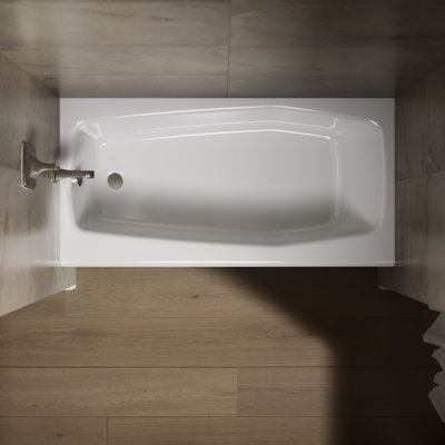 Villager 60" x 30" Alcove Soaking Cast Iron Bathtub