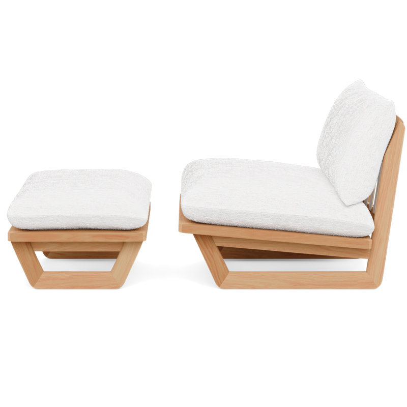 Dweller Outdoor Teak Lounge Chair, Yes