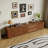 78.74" Mid Century Brown Wood TV Stands, 2 Drawers and Cabinets, Modern Media Console with Cable Management