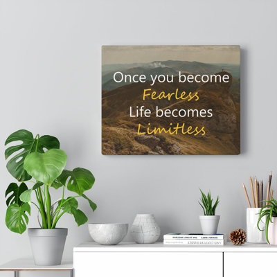 Life Becomes Limitless - Wrapped Canvas Print