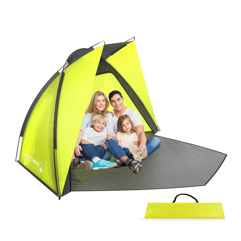 Wakeman Beach Tent and Sun Shelter - Water and Wind-Resistant Shade Canopy for UV Protection - Easy Set-Up Tent with Carry Bag