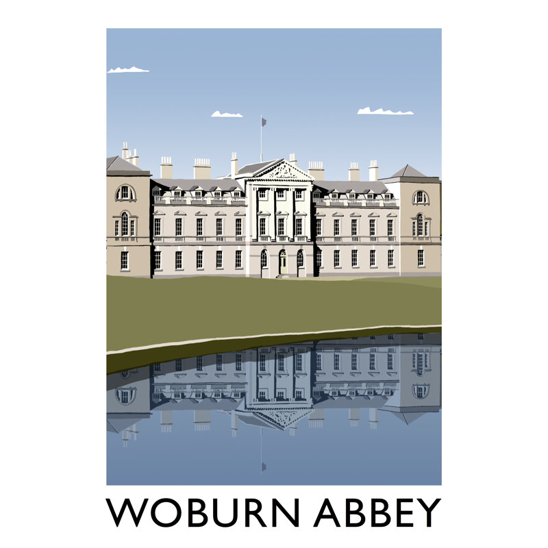 'Woburn Abbey' by Richard O'Neil - Print, 40 cm H x 30 cm W x 1 cm D, No Frame