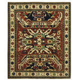 Chelaberd Wool Southwestern Area Rug in Beige/Red