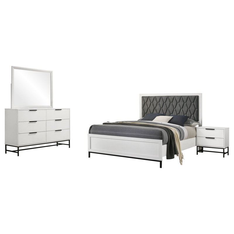 Ensemble de chambre avec grand lit 4 pièces Taraval