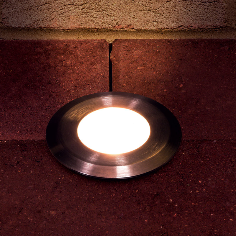 Overturf Silver Integrated LED Aluminum Well Light