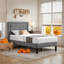 Ensemble de chambre avec lit plateforme 3 pièces Maybee-354669630-354669628