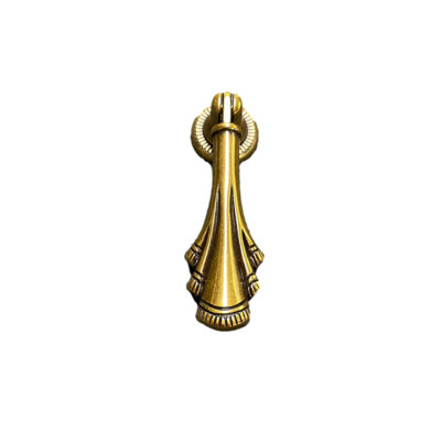 (22-Pack) Draped Drop Pull Antique Brass