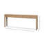 Jeweler 86'' W Solid Wood Console Table