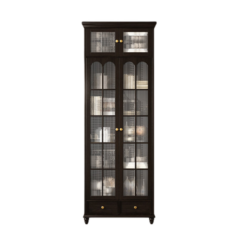 Bibliothèque de style moderne et minimaliste, Marron foncé