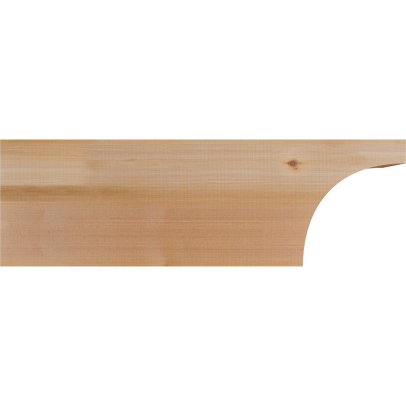 Queue de chevron lisse Huntington, Cèdre rouge, 10"H x 3 1/2"W x 32"L