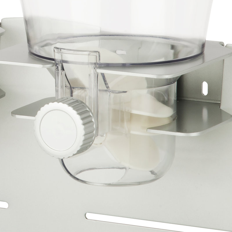Chrome Double Commercial Cereal Dispenser with Steel Construction