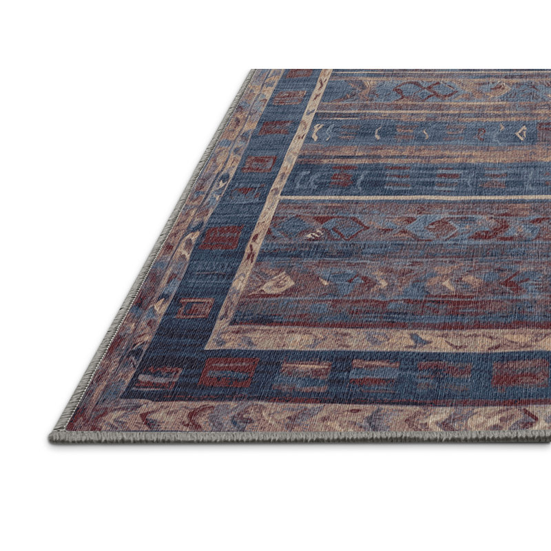 Tapis mauve lavable à la machine, Rectangle 7 pi x 9 pi