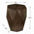 Brown Solid Wood Hexagonal Accent_End Table