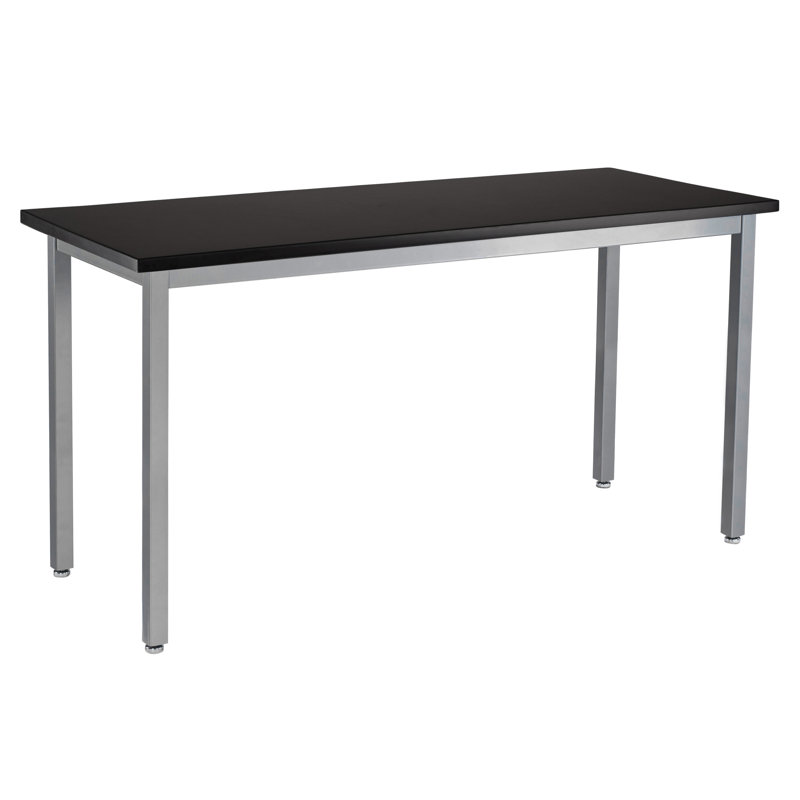 Table scientifique en acier à hauteur fixe, Résistant aux produits chimiques, H 30 po x L 48 po x l 24 po