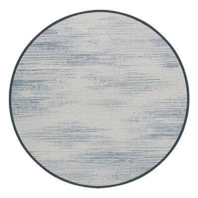 Machine Washable Abstract Gray Area Rug