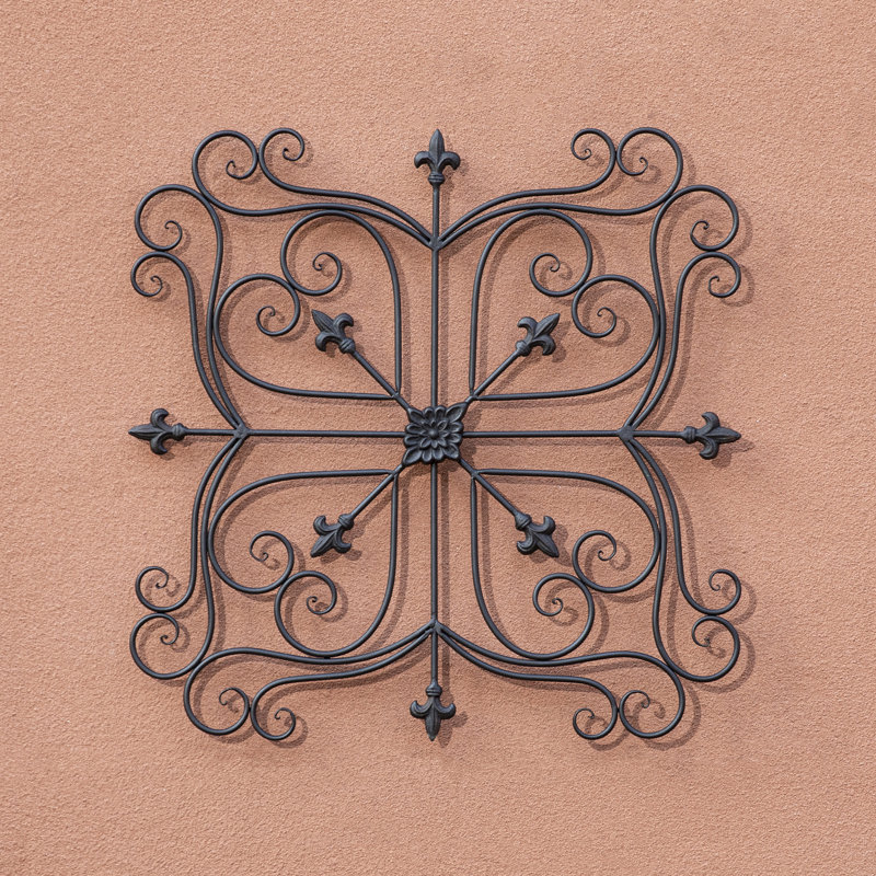 Décoration murale de jardin en fer traditionnel 23,5 "Amer