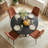 Folmar 39.5" W 5-Piece Round Dining Set with Chenille Chairs-95092220