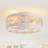 Lavelton 20'' 7-Blade Indoor Enclosed Caged Flush Mount Ceiling Fan with the Remote Control-1281530869-1281530868