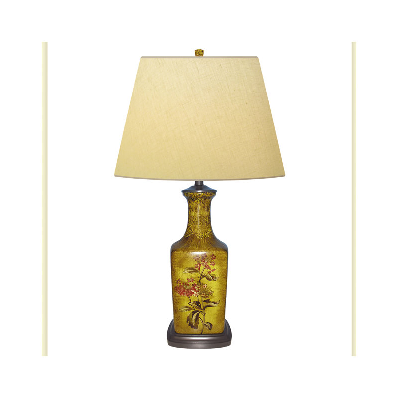Lampe de table en porcelaine peinte à la main Forget Me 32 po