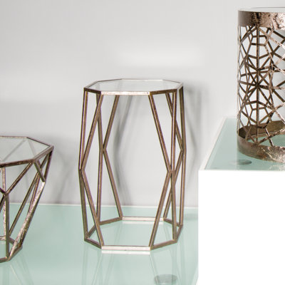 Fontenoy glass side table