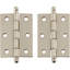 Grandes charnières à bout avec embouts sphériques (2 7/16 po de haut x 1 3/4 po de large)-88916420-88916423