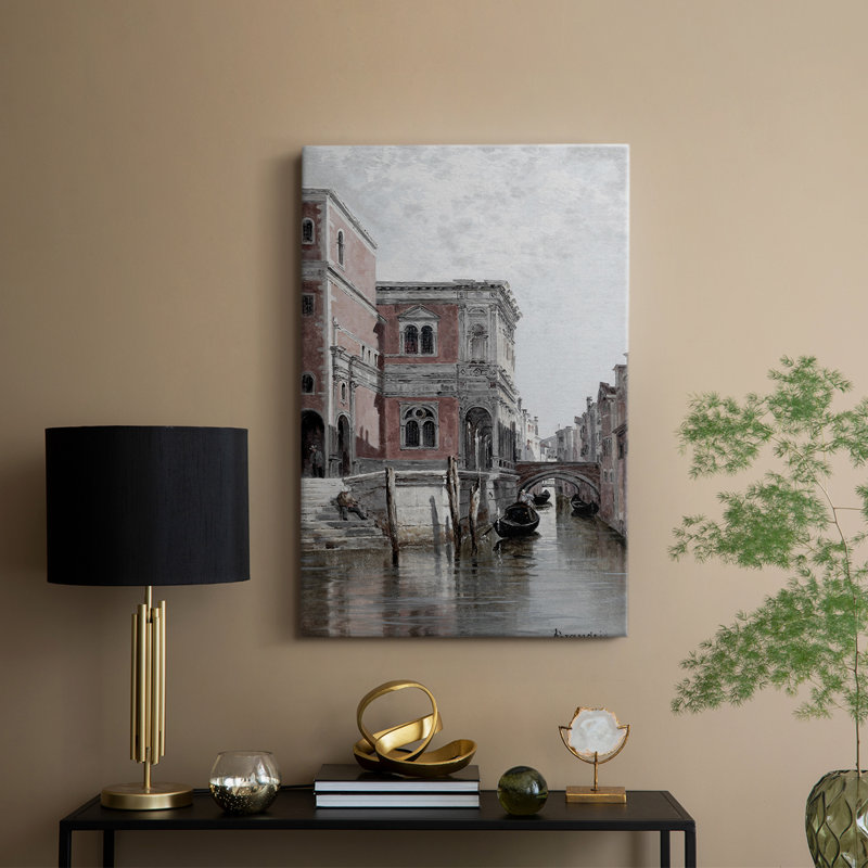 Paysage rétro CLV - galerie Cavas, H 12 po x l 8 po