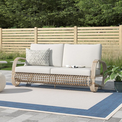 Sintra 66.1'' Outdoor Loveseat with Cushions
