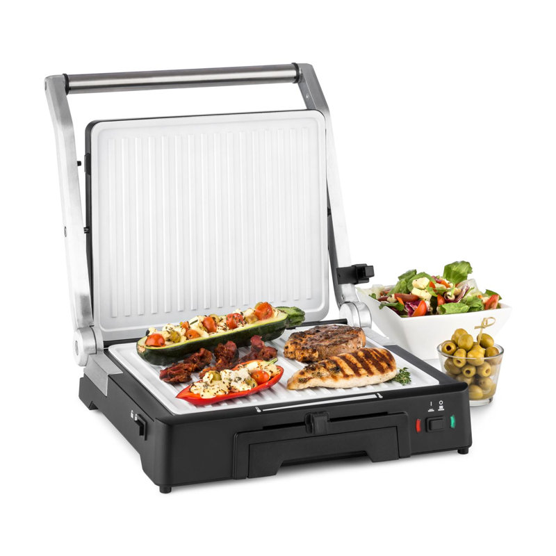 Klarstein Ceramic Non Stick Electric Grill with Lid