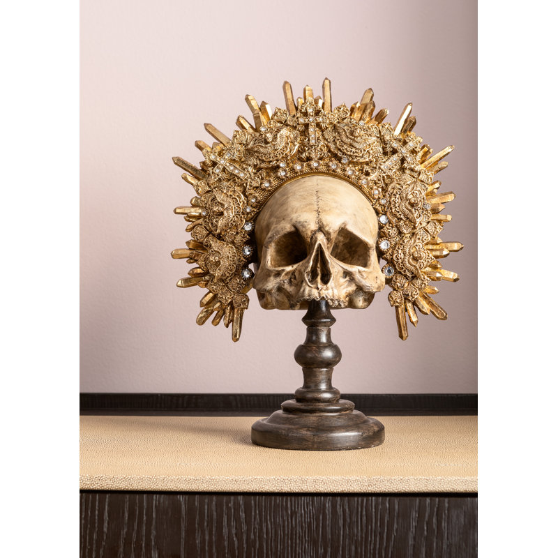 Decorative object King Skull
