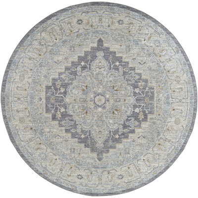 Tapis oriental gris / bleu Dielu
