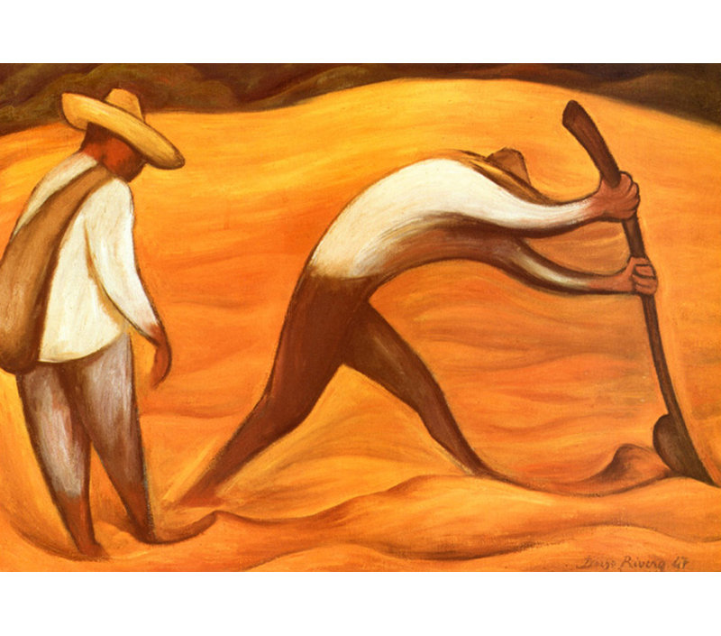 Peasants, 17" H x 24" W