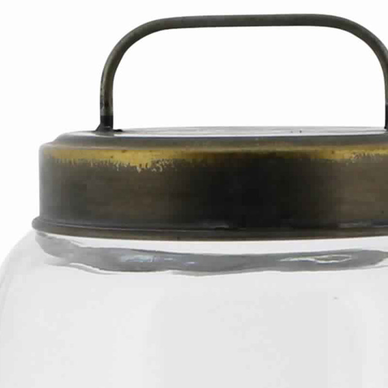 Pot de cuisine cylindrique en verre, H 11 po x l 6,25 po x P 6,25 po