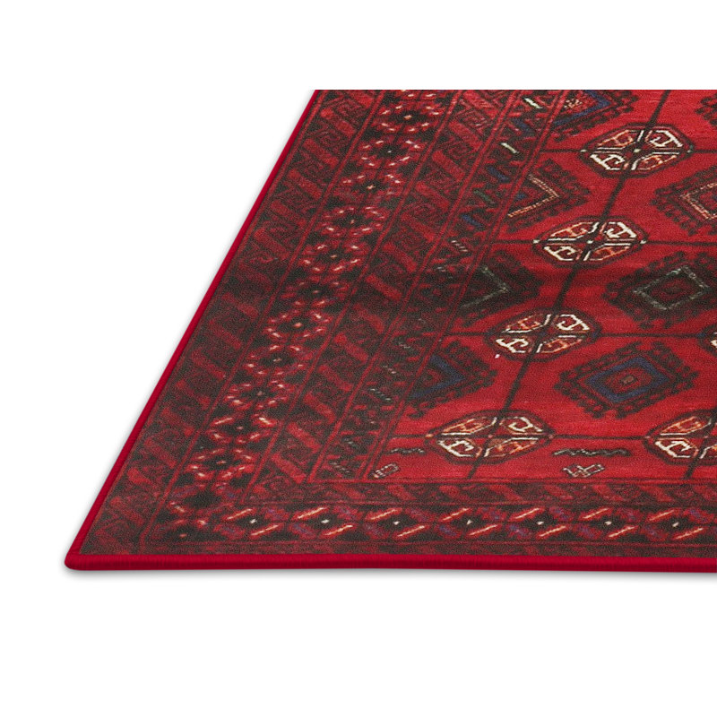 Tapis rouge à motif sud-ouest, Rectangle 5 pi x 7 pi
