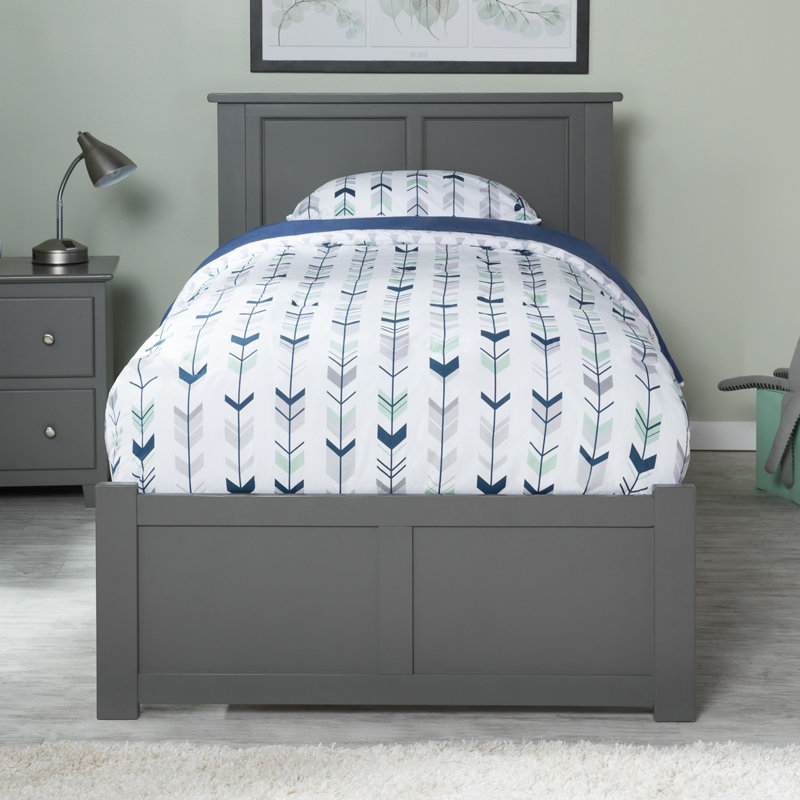 Arrianne Solid Wood Platform Bed with Panel Footboard and Storage Drawers, Twin XL