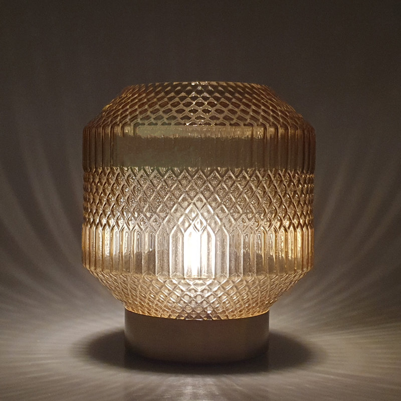 Glass Novelty Lamp, Amber