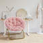 Saucer Chair, chaises de lecture pliantes en fausse fourrure-879284277